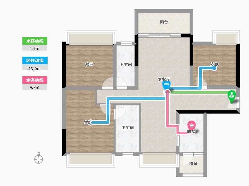 广东省-阳江市-文华峯境-96.31-户型库-动静线