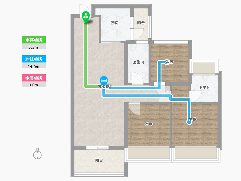 广东省-惠州市-昊翔源壹城中心-79.80-户型库-动静线