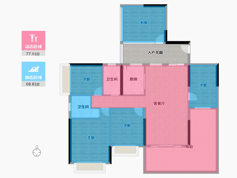 广东省-湛江市-盛世家园-143.58-户型库-动静分区