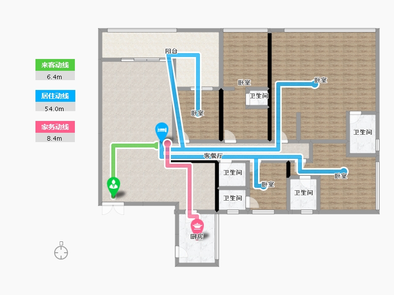 湖南省-衡阳市-汇方雁归来-215.00-户型库-动静线