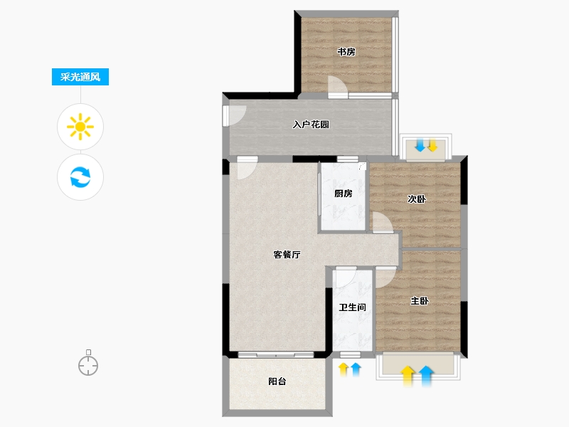 广东省-湛江市-盛世家园-91.88-户型库-采光通风