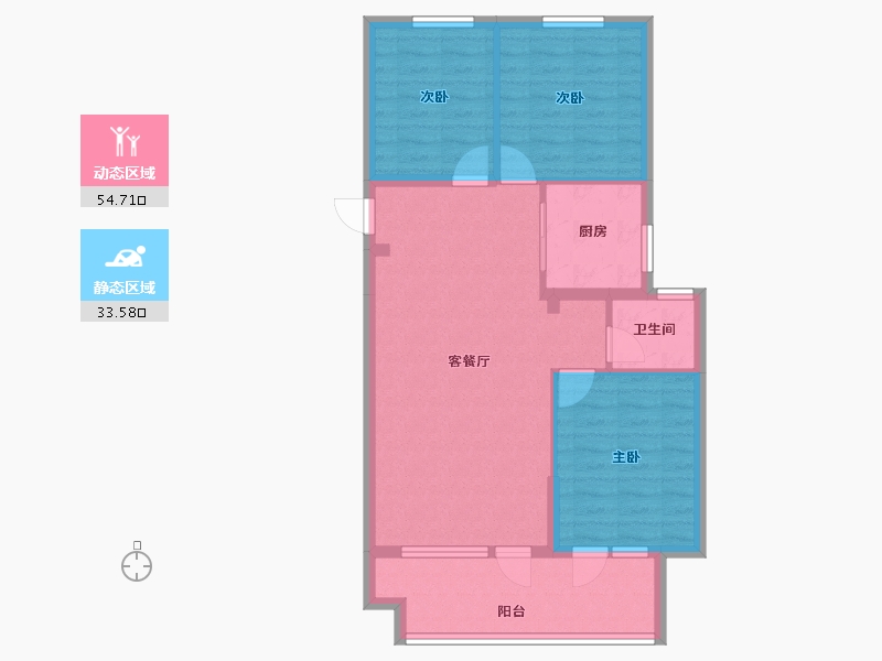 河北省-廊坊市-荣盛花语城-79.60-户型库-动静分区