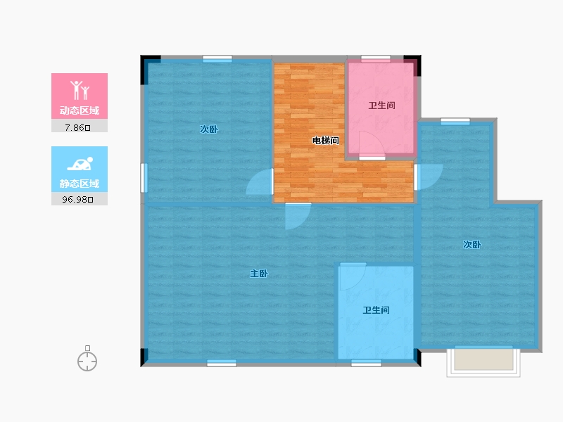 四川省-巴中市-山水大院-111.09-户型库-动静分区