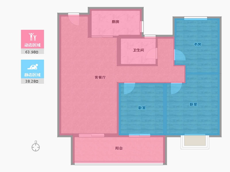 山东省-威海市-​威海万达广场-92.00-户型库-动静分区