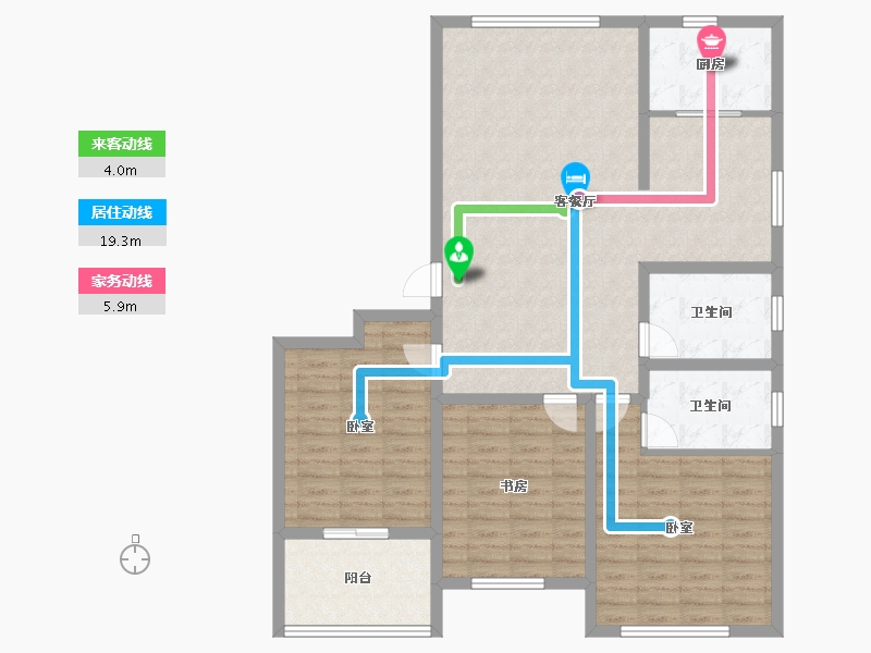 山东省-威海市-祥瑞山海居-116.80-户型库-动静线