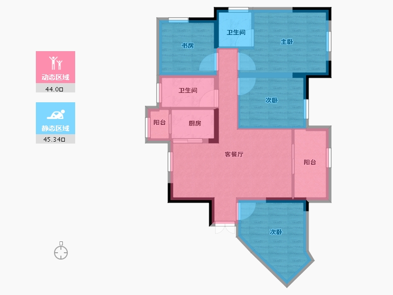 四川省-巴中市-容邦柏润四季城-79.12-户型库-动静分区