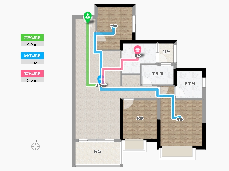 广东省-湛江市-盛和园-88.88-户型库-动静线