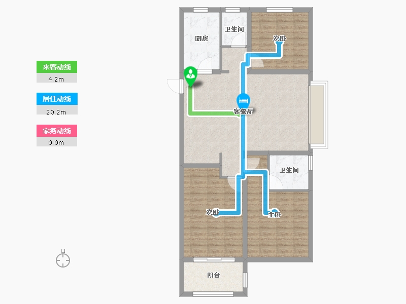 山东省-日照市-安泰悠山美居-95.20-户型库-动静线