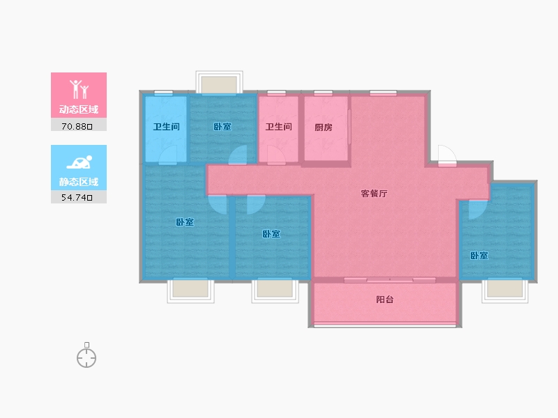 江西省-赣州市-佳兴·南山原著-113.60-户型库-动静分区