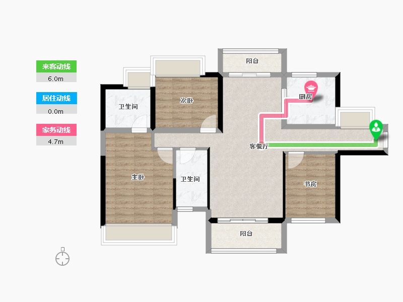 广东省-阳江市-文华峯境-87.17-户型库-动静线