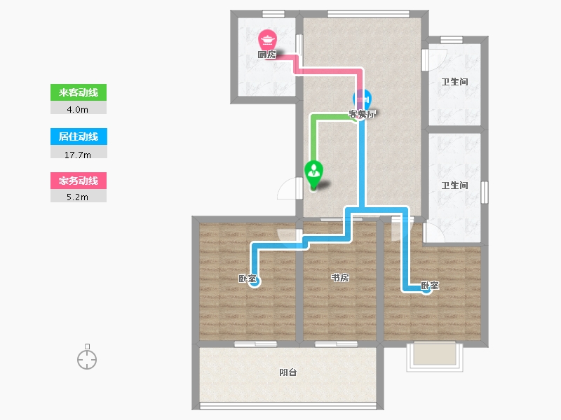 山东省-威海市-祥瑞山海居-98.40-户型库-动静线