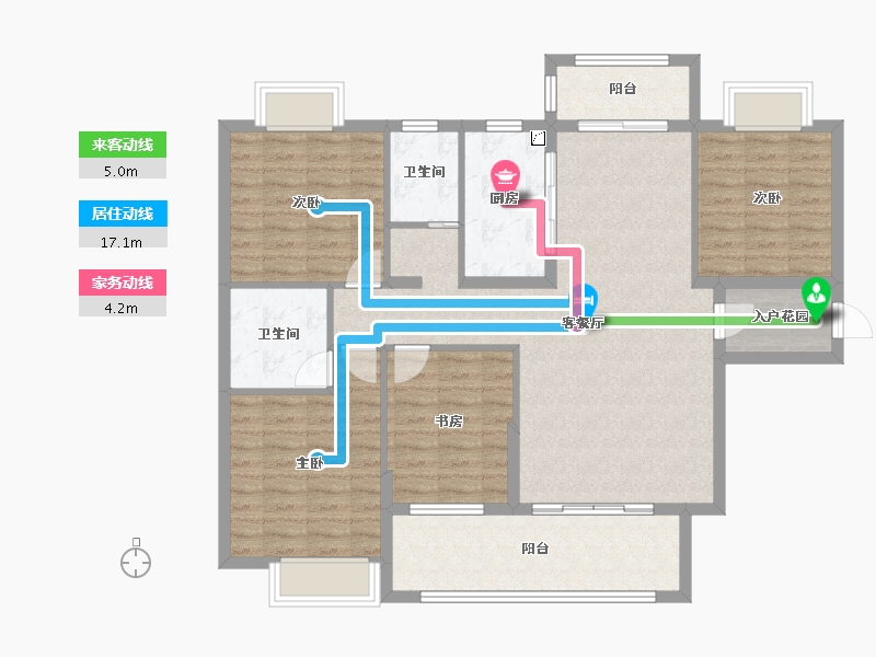 湖南省-永州市-森林壹品-113.61-户型库-动静线