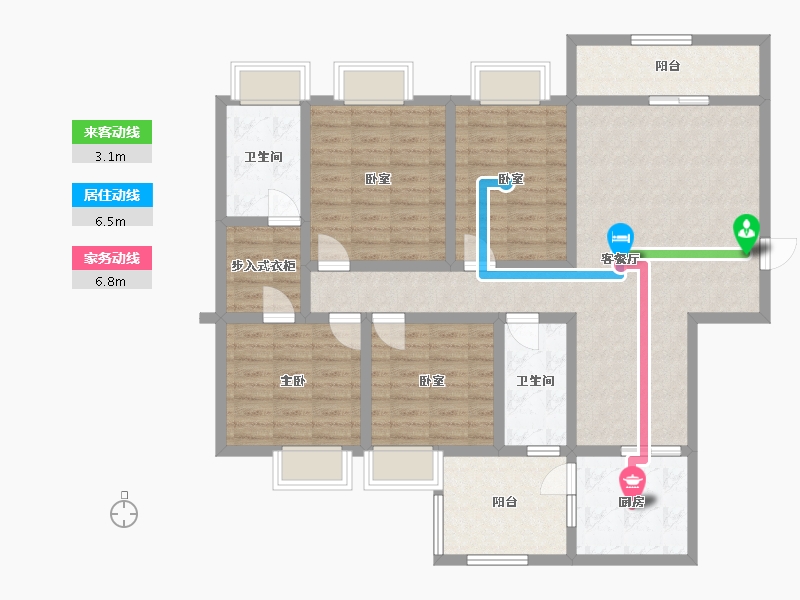 贵州省-黔西南布依族苗族自治州-富康国际生态城-119.34-户型库-动静线