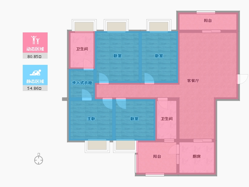 贵州省-黔西南布依族苗族自治州-富康国际生态城-119.34-户型库-动静分区