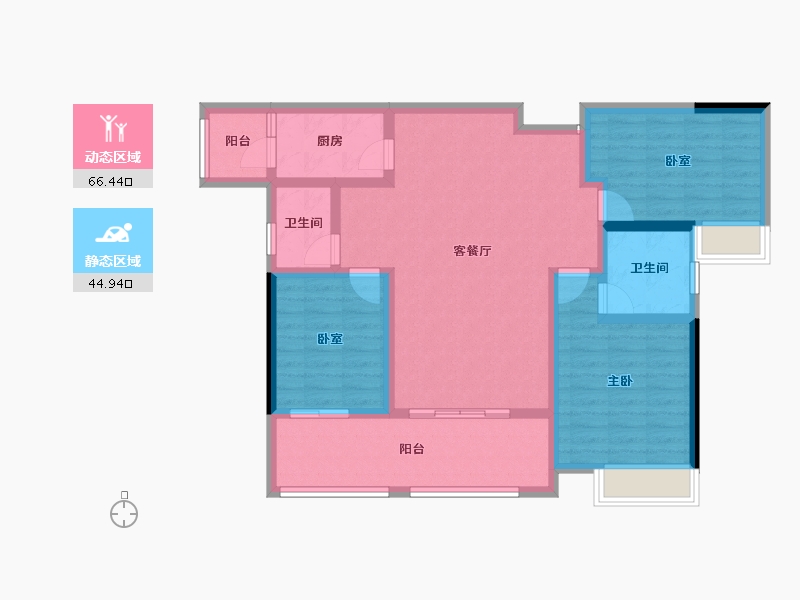 湖南省-衡阳市-星美CCPARK新外滩-99.28-户型库-动静分区