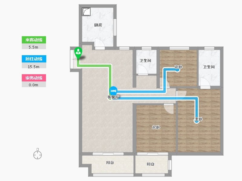 河北省-廊坊市-远洋光华城-100.00-户型库-动静线