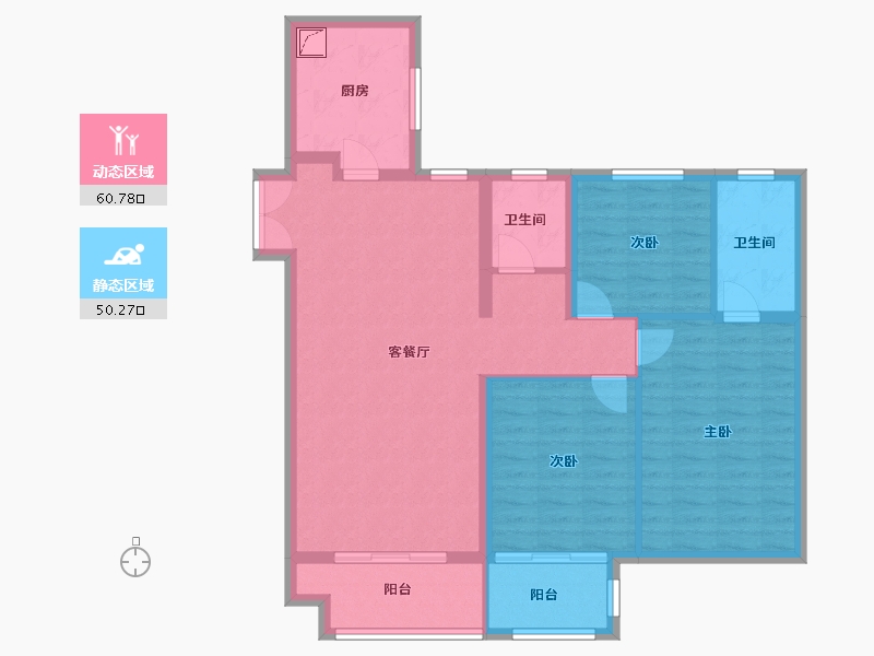 河北省-廊坊市-远洋光华城-100.00-户型库-动静分区