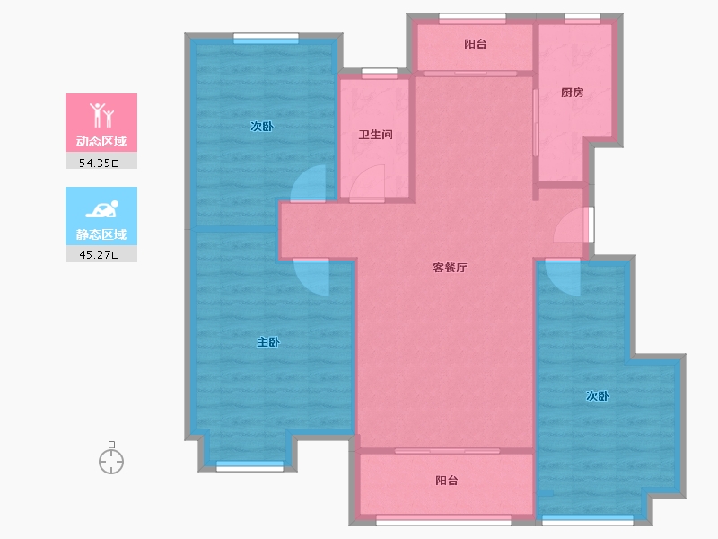 山东省-济南市-中海国际-95.00-户型库-动静分区