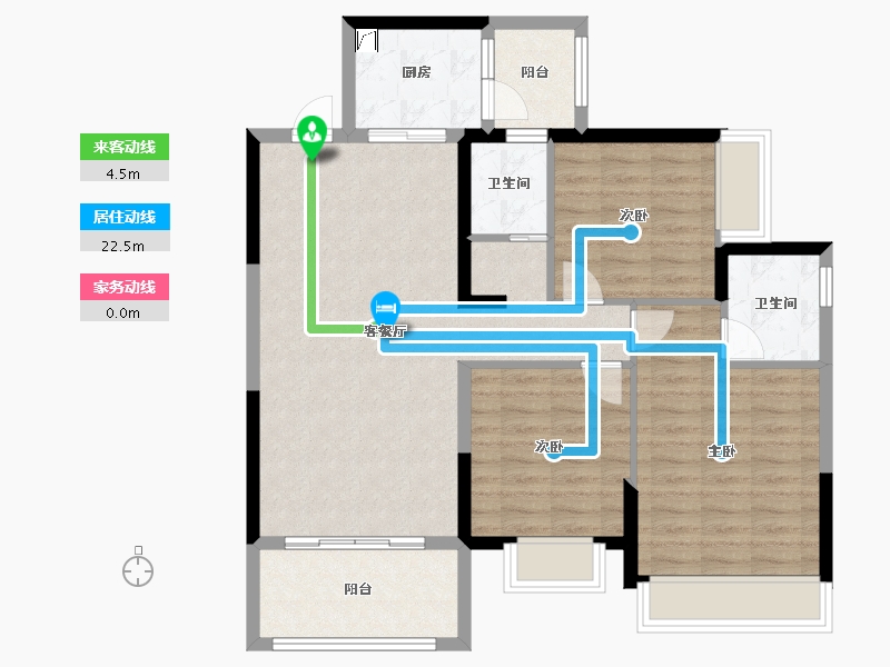 湖南省-永州市-森林壹品-92.80-户型库-动静线