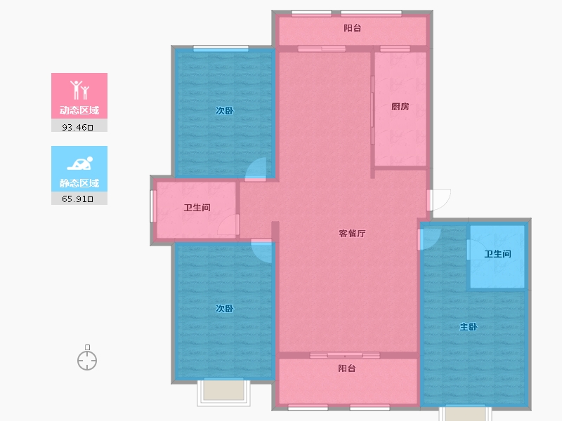 山东省-济宁市-崇文和悦-144.74-户型库-动静分区