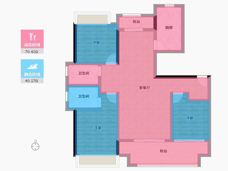 湖北省-黄冈市-和·悦府-97.73-户型库-动静分区