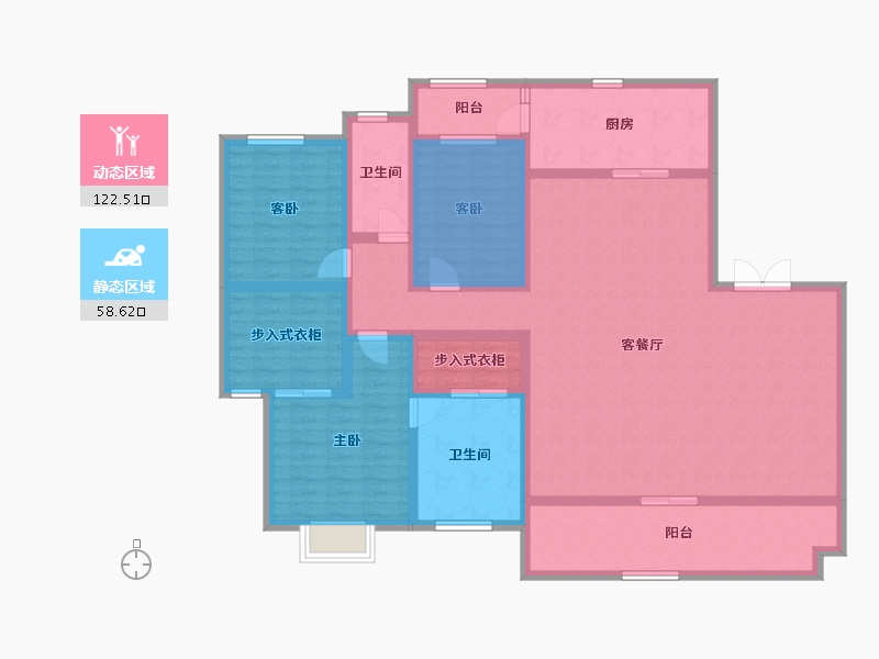 贵州省-黔西南布依族苗族自治州-富康文化城花月半岛-152.00-户型库-动静分区