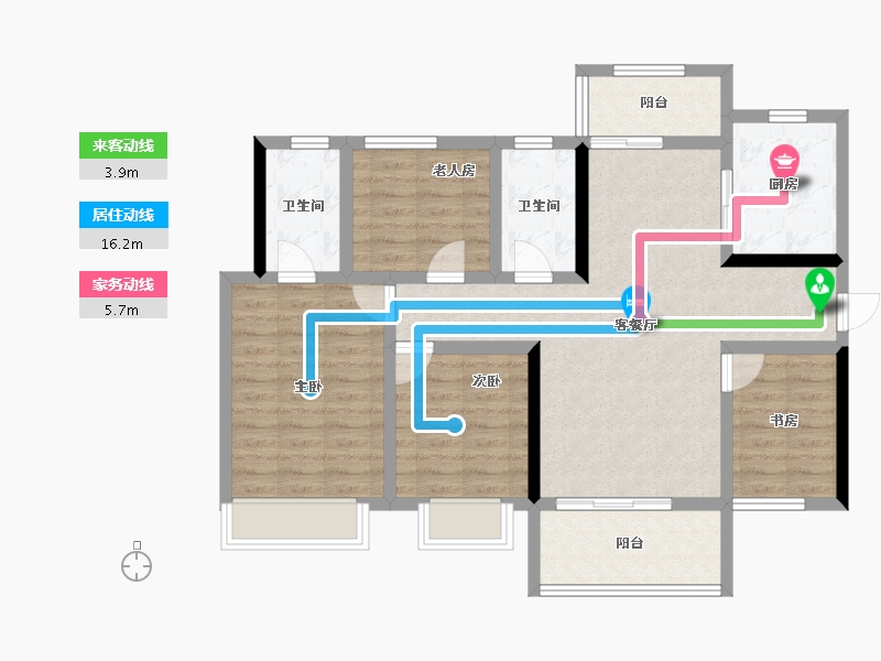 湖南省-衡阳市-保利阅江台-94.03-户型库-动静线