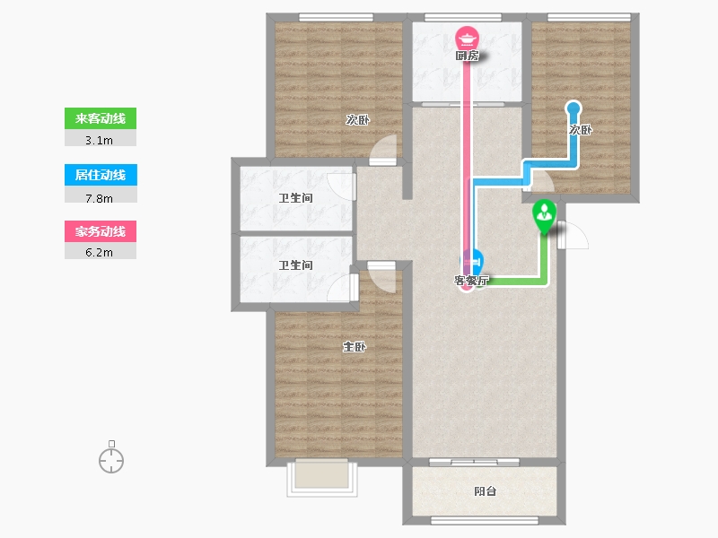 山东省-济宁市-崇文和悦-112.35-户型库-动静线