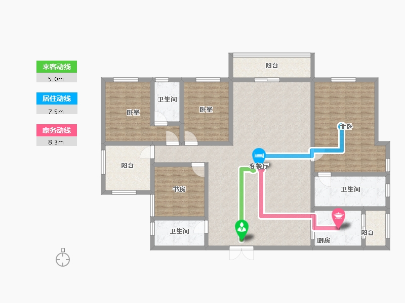 贵州省-黔西南布依族苗族自治州-富康国际生态城-155.64-户型库-动静线