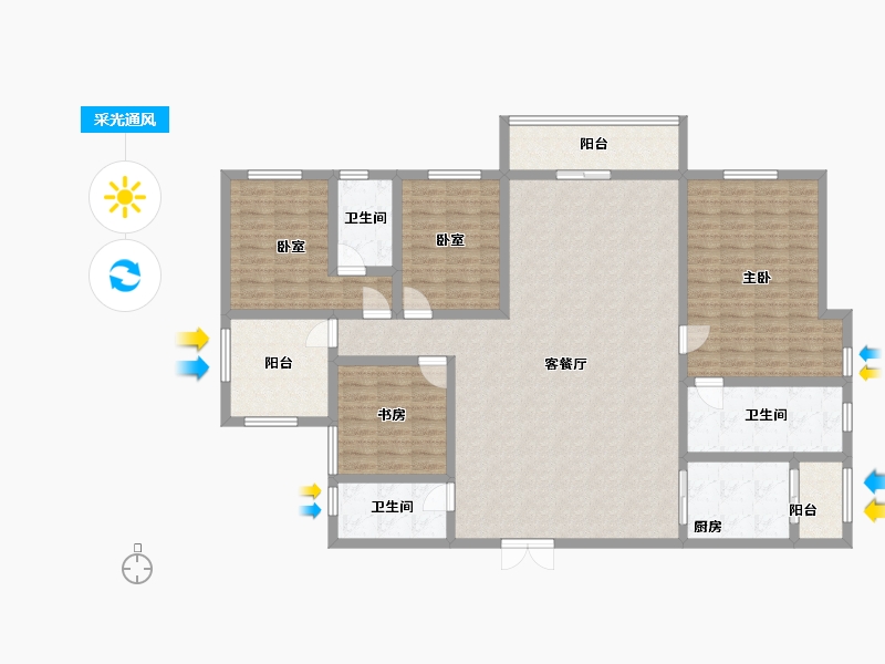 贵州省-黔西南布依族苗族自治州-富康国际生态城-155.64-户型库-采光通风