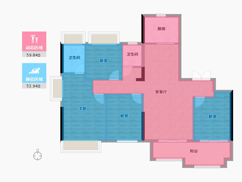 安徽省-阜阳市-东湖世纪城-103.35-户型库-动静分区