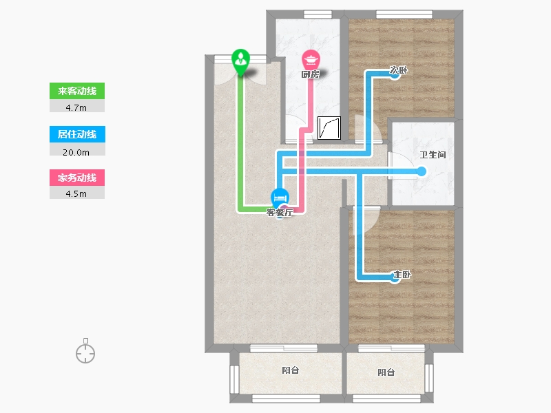 河北省-廊坊市-远洋光华城-64.00-户型库-动静线