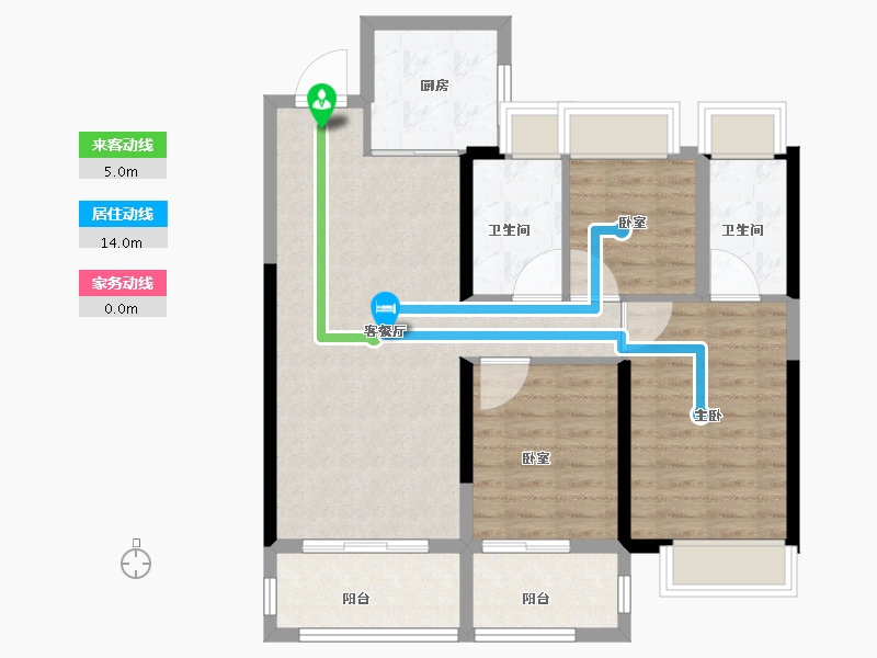 湖南省-株洲市-株洲建发央著-84.01-户型库-动静线