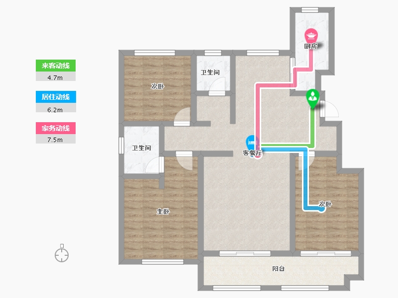 河北省-廊坊市-京安府-102.00-户型库-动静线