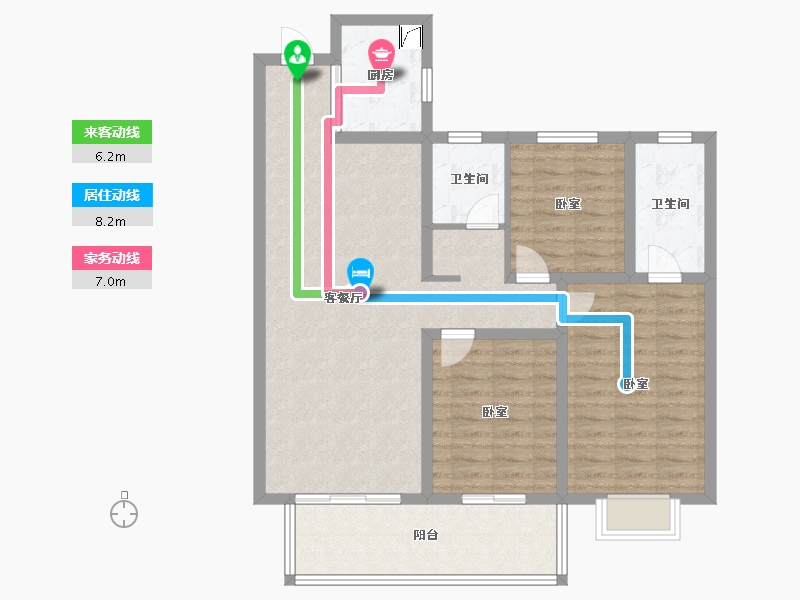 陕西省-宝鸡市-山河大观-98.01-户型库-动静线