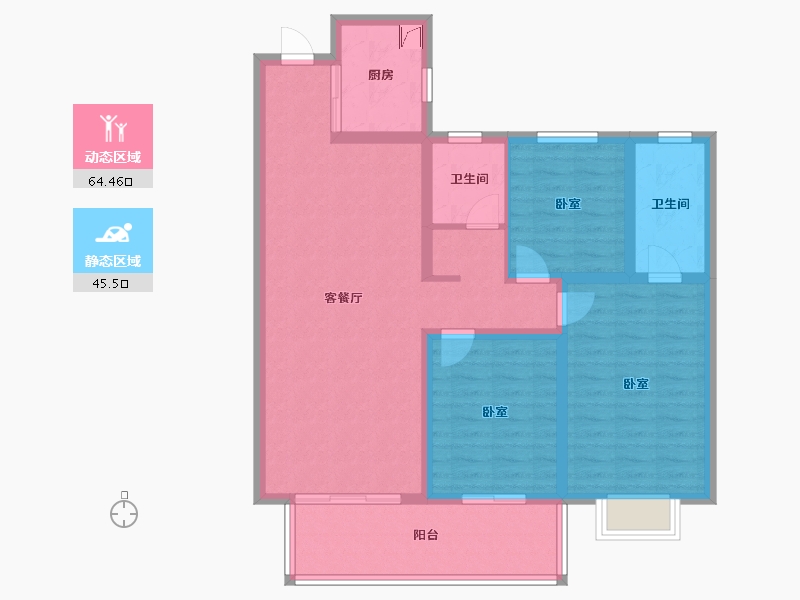 陕西省-宝鸡市-山河大观-98.01-户型库-动静分区