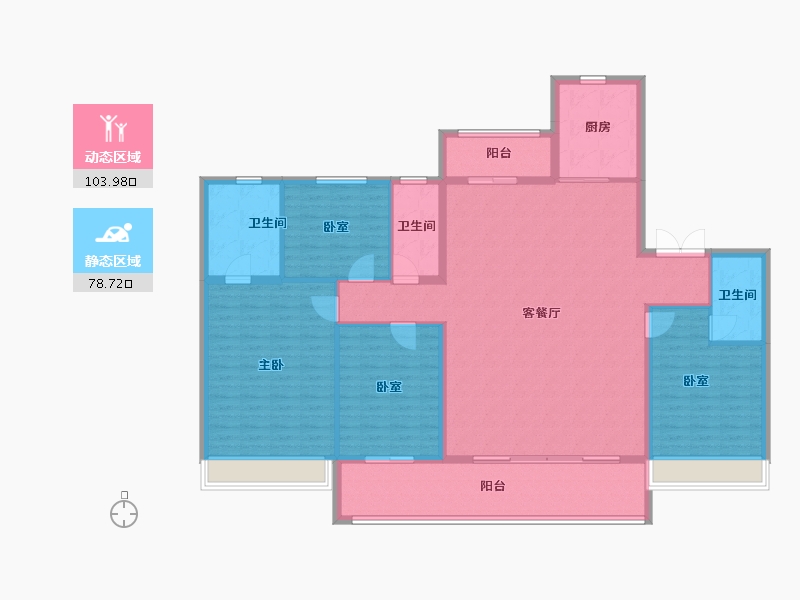 河南省-安阳市-碧桂园林语印象-168.00-户型库-动静分区