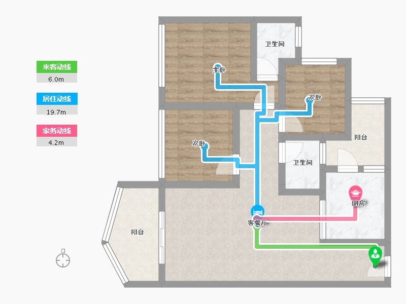 四川省-遂宁市-荣兴时代滨江-74.90-户型库-动静线