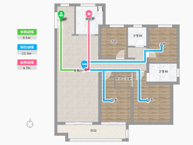 河北省-廊坊市-远洋光华城-101.24-户型库-动静线