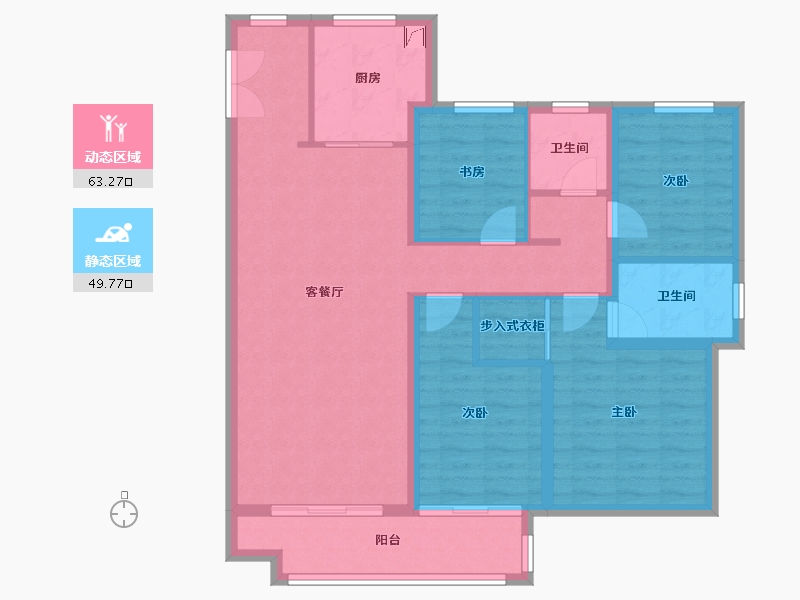 河北省-廊坊市-远洋光华城-101.24-户型库-动静分区