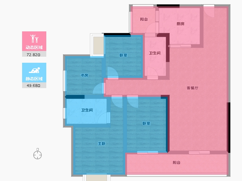 贵州省-黔西南布依族苗族自治州-富康文化城花月半岛-107.59-户型库-动静分区