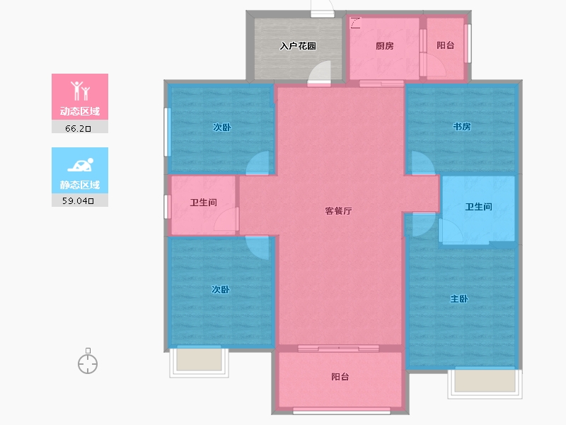 湖南省-永州市-森林壹品-120.00-户型库-动静分区