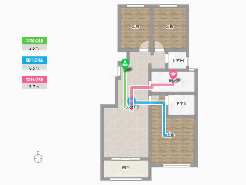 河北省-廊坊市-京安府-83.11-户型库-动静线