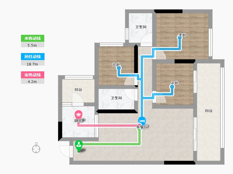 四川省-遂宁市-邦泰江山樾-77.08-户型库-动静线