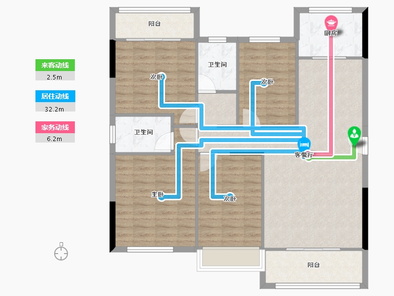 贵州省-毕节市-万晟阳光城-108.15-户型库-动静线