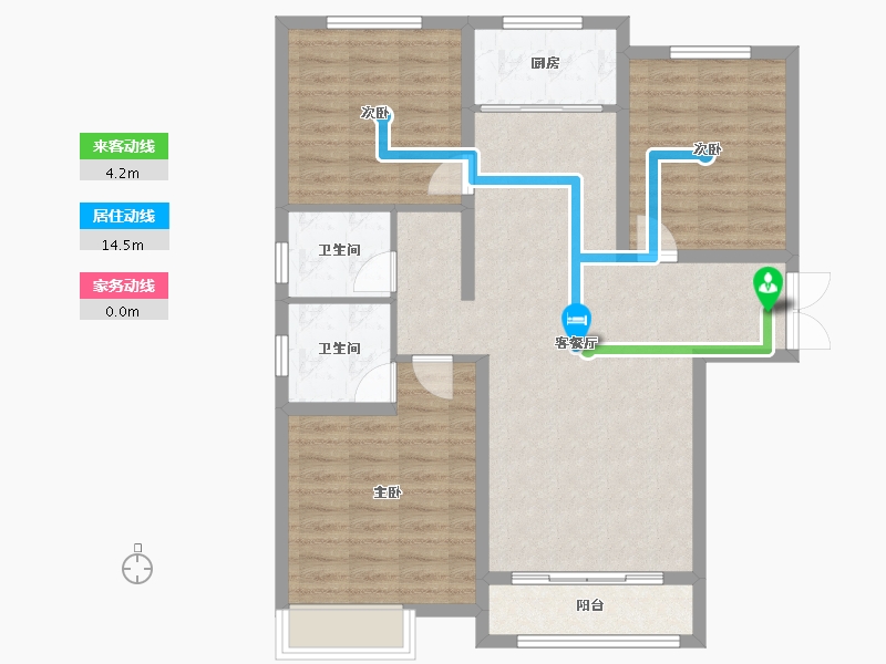 河北省-廊坊市-嘉都TIME-94.59-户型库-动静线