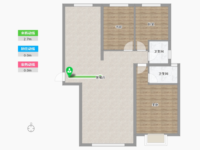 内蒙古自治区-鄂尔多斯市-学府名苑-100.83-户型库-动静线