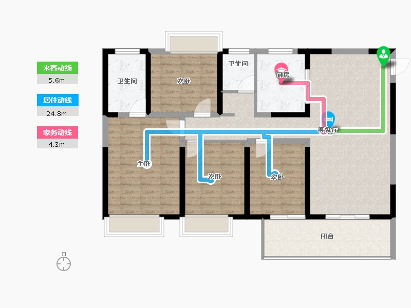 江苏省-淮安市-京师学院里-110.15-户型库-动静线