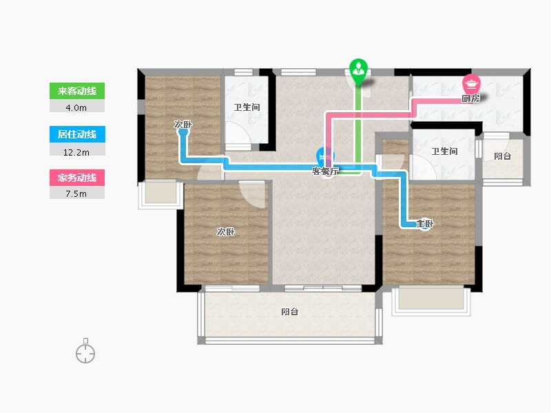 广东省-梅州市-五华敏捷城-92.80-户型库-动静线