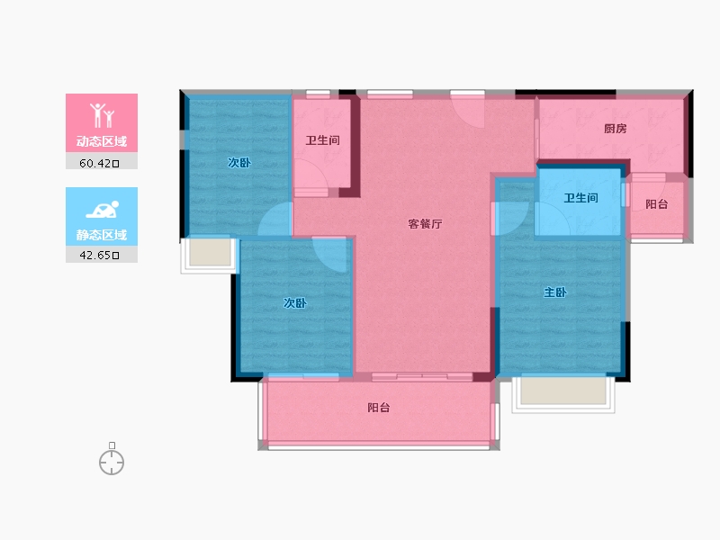 广东省-梅州市-五华敏捷城-92.80-户型库-动静分区